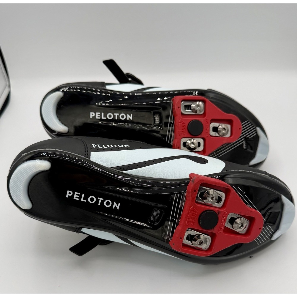 Peloton Cycling Shoes Black Red Womens Size 8 Excellent Condition - Picture 6 of 6